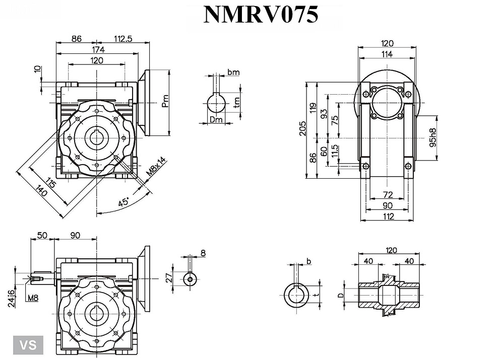 NRV-E蜗轮蜗杆减速机(图10)