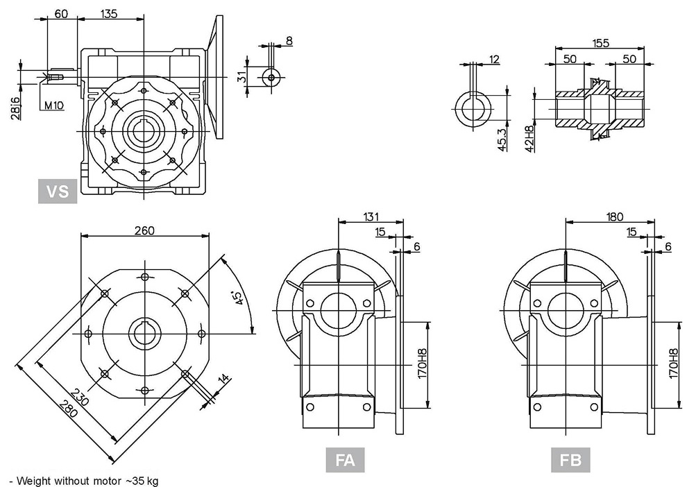 NRV蜗轮蜗杆减速机(图15)