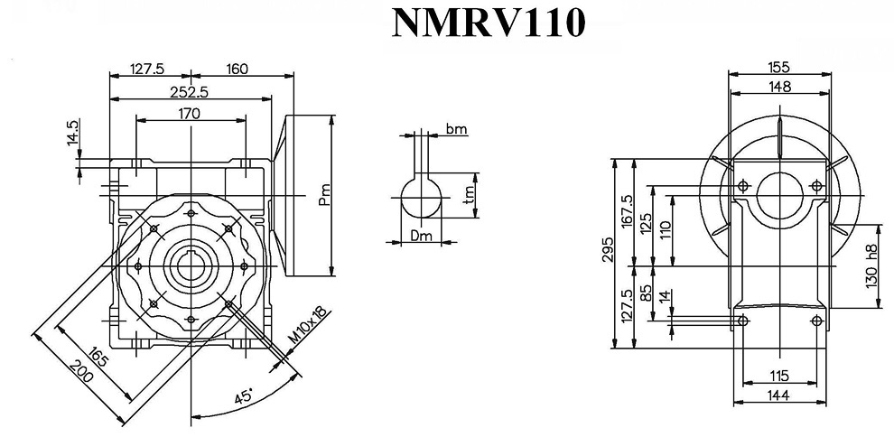 NMRV蜗轮蜗杆减速机(图9)