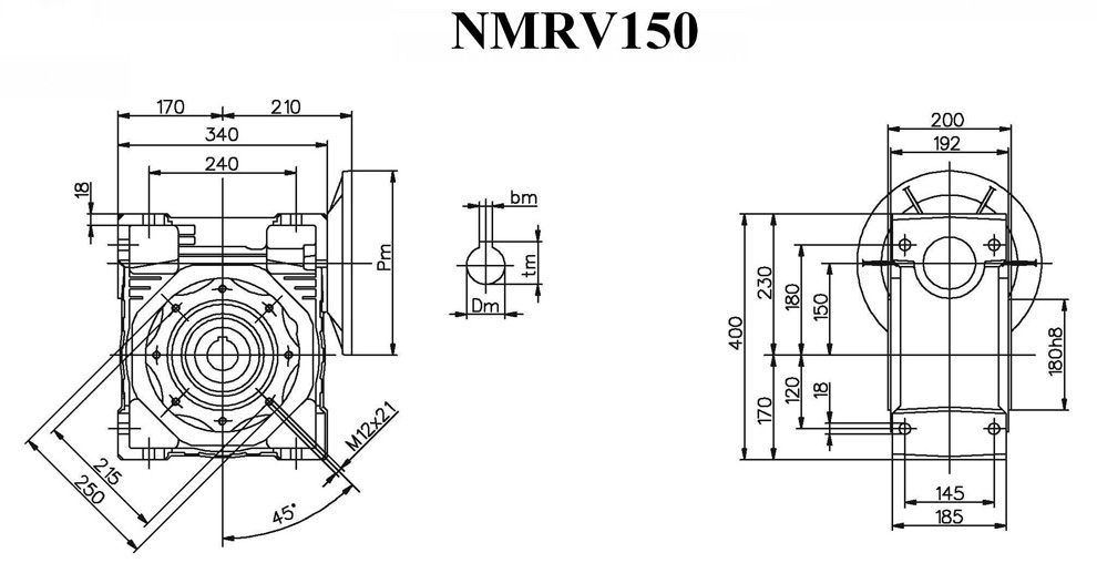 NMRV蜗轮蜗杆减速机(图11)